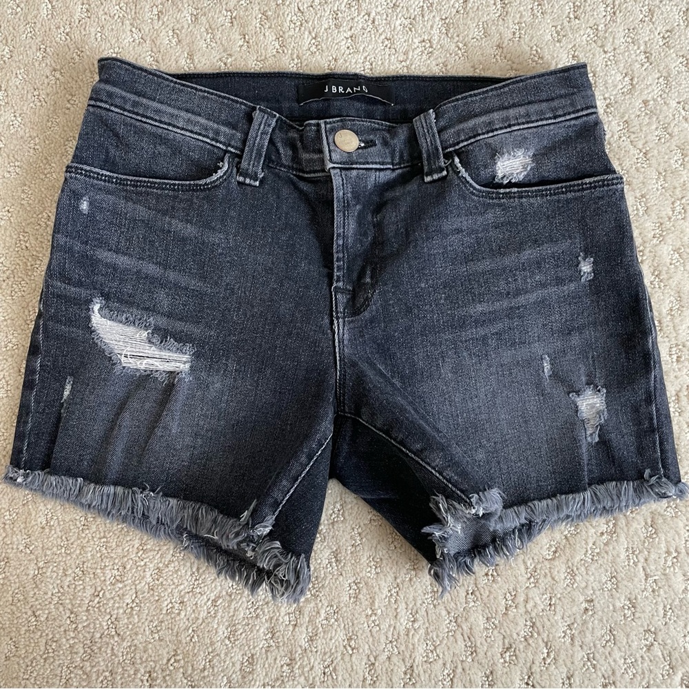 J BRAND Vagabond Black Denim Shorts - Size 25